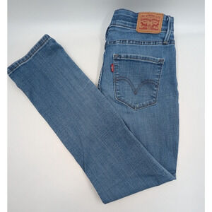 Levi Strauss 525 Perfect Waist Western Cowgirl Denim Jeans Womens - Size 6 Blue